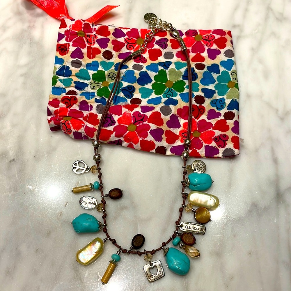 Brighton love and peace necklace